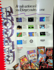 CAPCOM USA, Inc. Video Games Mini-Poster/Ad (1988) - Nintendo, New picture