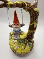 Gorham Gnome Swing Tree MusicBox Unieboek Japan 1979 Spins Music 🎶 Pristine✨ picture