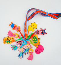 Big Kahuna Assorted Backpack Keychain Clips Rubber Lot of 11 Lanyard picture