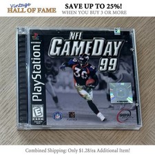 NFL Gameday 99 - Complete CIB - Black Label - PlayStation 1 Game PS1 w Reg. Card picture
