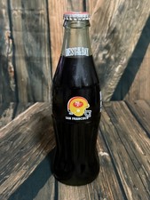 1986 Coca-Cola 49ers Bottle Unopened Full 8oz Vintage NFL San Francisco picture