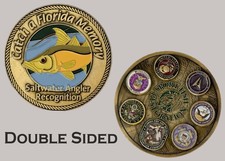 Florida Saltwater Angler Sport Fish Restoration Themed Challenge Coin  J#35 picture