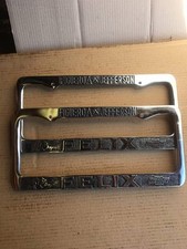 FELIX CHEVROLET FRONT AND BACK LICENSE PLATE FRAME SET FRAMES VINTAGE STYLE picture