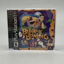 The Flintstones Bedrock Bowling (2000) for PlayStation 1 PS1 Complete CIB Manual picture
