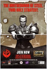 Fallout Tactics - PC Brotherhood Of Steel - Original Print Ad/Poster Promo 2001 picture