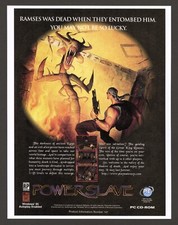 PowerSlave Exhumed Playstation 1 PS1 Sega Saturn PC Game Promo Ad Print Poster picture