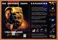 1995 Wing Commander III Heart Of The Tiger 3DO Original Advertisement / Promo v3 picture