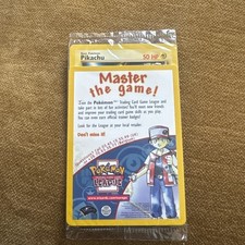 1x Sealed Pikachu #4 Black Star Promo WB Movie WOTC Pokemon Card Master The Game picture