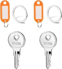 Universal CH751 Replacement Key Set 5PCS for RV Camper Tool Box Locks picture