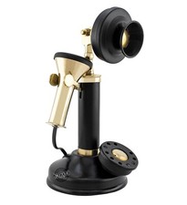 Vintage Telephone Candlestick Black Phone Non Rotary Collectible Gift Home Decor picture