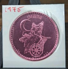 1975 Krewe of Diana Metairie, LA Mardi Gras Doubloon 