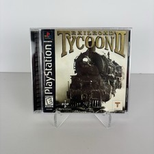 Railroad Tycoon 2 II PS1 Playstation 1 Game Jewel Case Tested Complete CIB picture