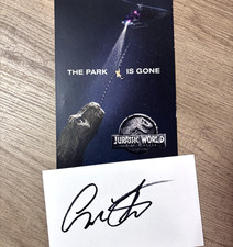 Chris Pratt Signed index Card