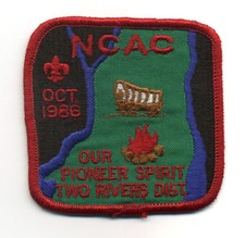 NCAC Two Rivers District October 1986 Boy Scout Patch picture