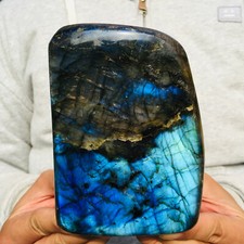 1880g Natural Flash Labradorite Blue Crystal Rock Rough Healing Mineral Specimen picture