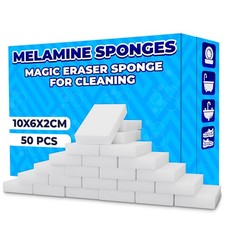 50 Pcs Melamine Sponges for Cleaning - White Magic Sponge, Convenient Cleanin... picture
