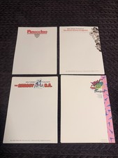 Letterhead 20 Sheets Of DISNEY RARE LOT (4) 1980s Vintage Stationery Unused Lot picture