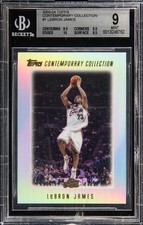 2003-04 TOPPS CONTEMPORARY COLLECTION #1 LEBRON JAMES BGS 9 picture