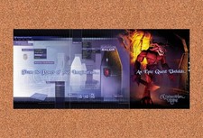 Neverwinter Nights PC Original 2002 2-Part Foldout Poster 10.5