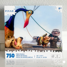 2025 Disney Parks Pixar UP 750 pc Puzzle - Carl Russell Doug & Kevin 24x13 NIB picture