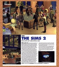 2003 Sims 2 PC Original Advertisement / Retro Promo vr4 picture