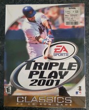 EA Sports Triple Play 2001 Game (PC, 2000) Big Box New Sealed Windows 95 98 Req picture