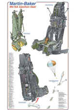 Martin Baker Mk16A Ejector Seat cutaway Poster 24x36 in picture
