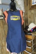 Unisex BUSH’S BEST since 1908 Beans - Apron /Navy  Blue yellow gold with pockets picture