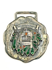 RARE STERLING 1914 Buckeye Press Association Member Medal Badge Medal Akron OHIO picture