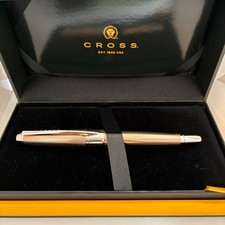 Cross apogee Sterling Silver Rose Gold Fountain Pen - 18kt Gold Nib picture