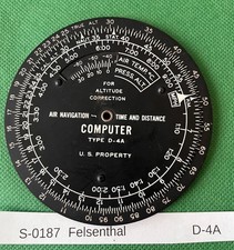 Felsenthal D-4A  Air Navigaton  Time and Distance Computer    (S-0187) picture