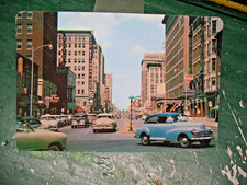 OKLAHOMA CITY GIANT POSTCARD LOOKING NORTH ON BROADWAY DOWNTOWN BUSINSS AREA picture
