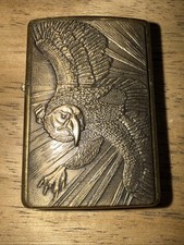 ZIPPO Barrett-Smythe Brass Eagle Emblem, Excellent Condition 1995 picture