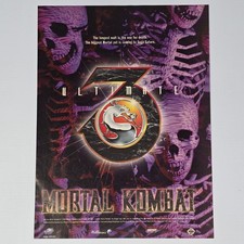 Ultimate Mortal Kombat 3 Sega Saturn Death Print Ad/Poster picture