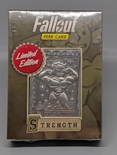 Fallout Perk Card - Limited Edition Metal Strength Card picture
