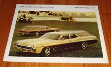 Original 1967 Pontiac Station Wagon Sales Brochure Tempest Bonneville Safari picture