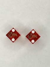 2 VINTAGE  ISLE OF CAPRI DICE RED picture