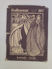 Folkwear 207 Pattern Women Men Irish KINSALE CLOAK Cape Historic One Size Uncut picture
