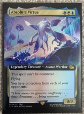 Absolute Virtue (Extended Art Foil) Final Fantasy Magic The Gathering picture