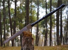Custom Handmade Zulu Iklwa Spear | Carbon Steel Blade | Hunting Camping Spear picture