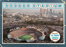 Dodger Stadium Original Vintage Baron Wolman Los Angeles California CA Postcard picture