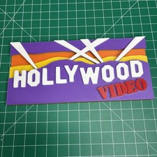 Hollywood Video 3D Printed Sign Logo Decoration Fan Art picture