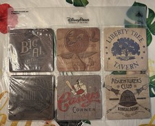 DISNEY PARKS, TWENTY EIGHT & MAIN, 24 PIECE COASTER SET, 6 DESIGNS, 4