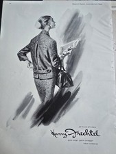 1956 Women's Harry Frechtel Suit  vintage fashion Art ad picture