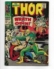 Thor 147 1967 Marvel Comics VG+ 4.5 Loki Balder Princess Python Sif Odin picture