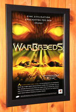1998 WarBreeds PC Windows Vintage rare Small Poster / Ad Page Framed picture