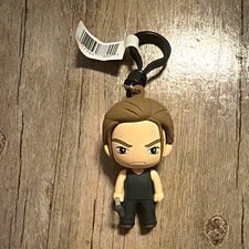 The Last of Us Part 2 Abby Plastic Figure Keychain, Carabiner Clip, Black/Brown picture
