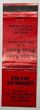 NY 8th Ave Haymarket Gay Bar 1970s Vintage Matchcover NYC Times Square LGBTQ picture