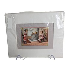 Vintage 1890s Diamond Dyes Victorian Trade Card Matted 10x8 Advertising Art picture