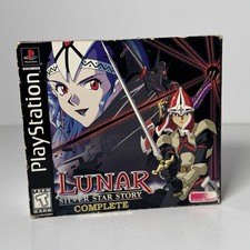 Lunar: Silver Star Story Complete (Sony PlayStation 1) CIB with cloth map picture
